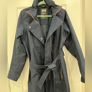 Helly Hensan Welsey II Navy Blue Trench Coat